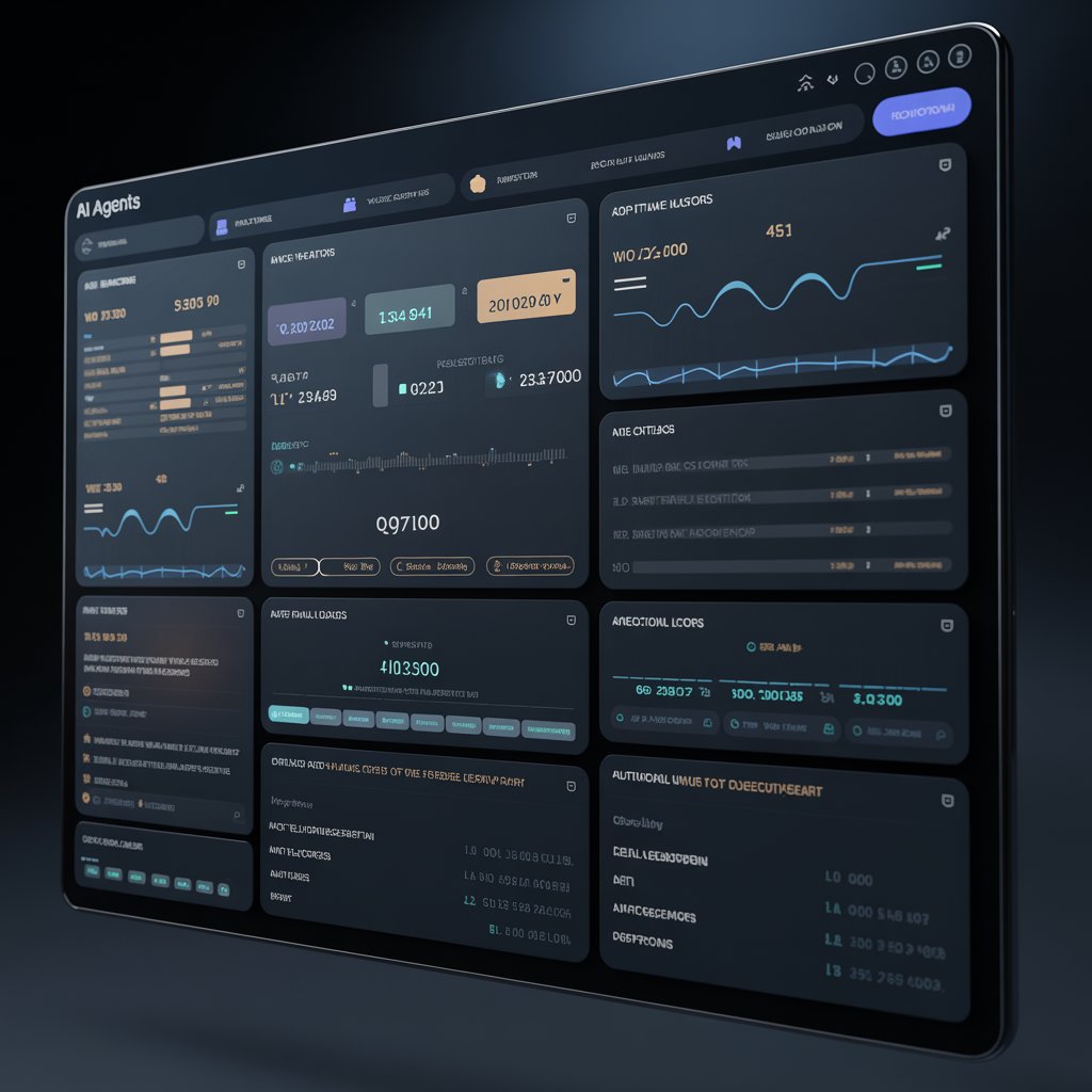 Dashboard de observabilidade de agentes com telemetria, logs e eventos em tempo real